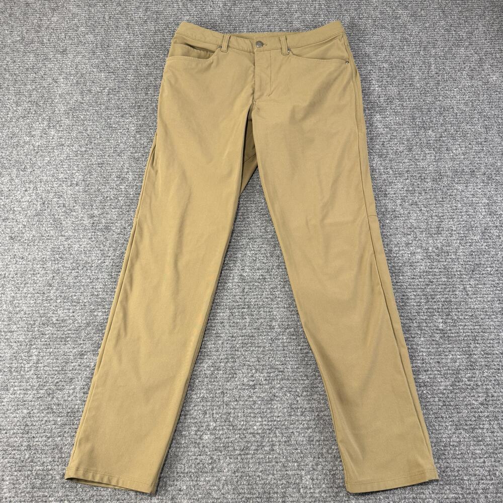 Lululemon Pants Mens 31 Beige 5 Pocket Stretch Tech Chino Golf Casual 31x31